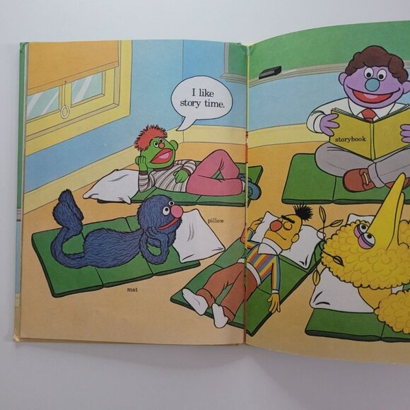 Sesame Street I Like School Burt Ernie Book Vintage 1980s Muppet Jim Henson - Picture 5 of 13